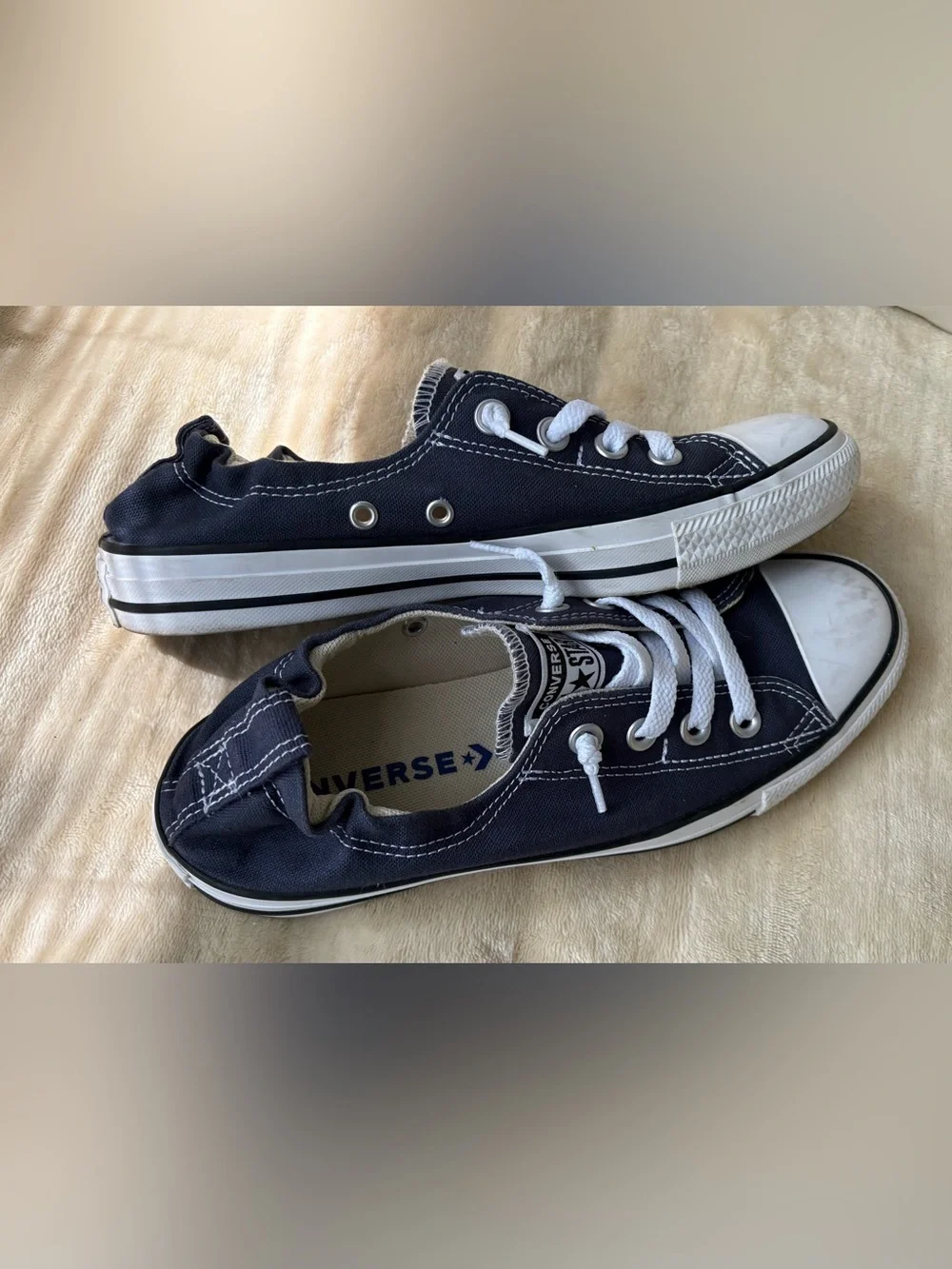 Converse Shoreline All Star Slip On Sneakers• size 8.5• Navy Blue🔥 - Picture 13 of 13